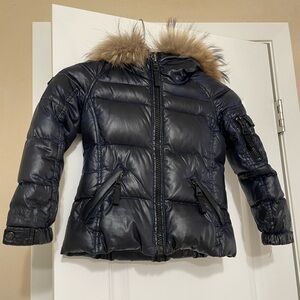 Kids - SAM Navy Blue Down Quilted Puffer Winter Coat, Size 2T